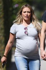 Pregnant HILARY DUFF Out in Los Angeles 09/28/2018