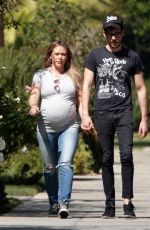 Pregnant HILARY DUFF Out in Los Angeles 09/28/2018