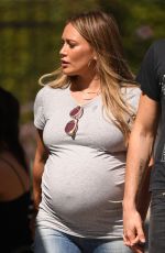 Pregnant HILARY DUFF Out in Los Angeles 09/28/2018