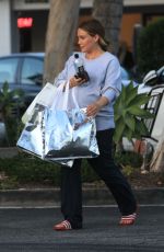 Pregnant HILARY DUFF Out Shopping in Beverly Hills 09/24/2018