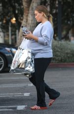 Pregnant HILARY DUFF Out Shopping in Beverly Hills 09/24/2018