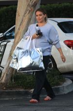 Pregnant HILARY DUFF Out Shopping in Beverly Hills 09/24/2018