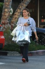 Pregnant HILARY DUFF Out Shopping in Beverly Hills 09/24/2018