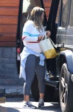 Pregnant HILARY DUFF Out with Her Dog in Studio City 09/13/2018