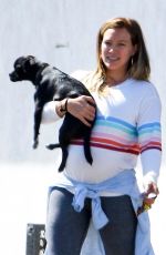 Pregnant HILARY DUFF Out with Her Dog in Studio City 09/13/2018