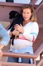 Pregnant HILARY DUFF Out with Her Dog in Studio City 09/13/2018