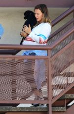 Pregnant HILARY DUFF Out with Her Dog in Studio City 09/13/2018