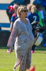Pregnant KATE HUDSON at Soccer Practice in Malibu 09/23/2018
