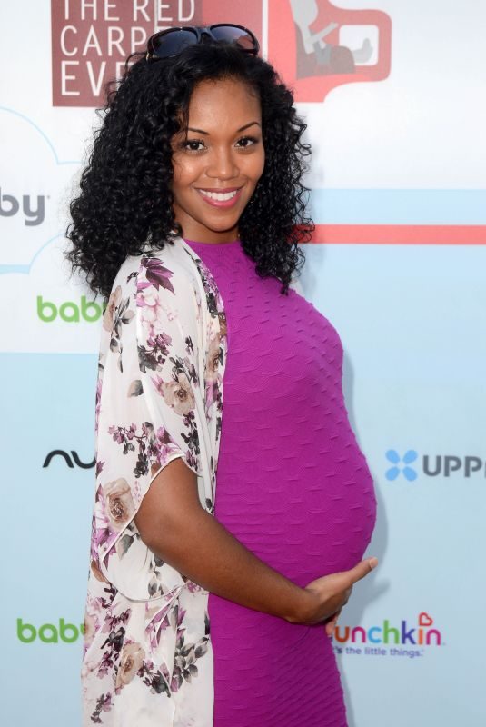 Pregnant MISHAEL MORGAN at Celebrity Baby2Baby Benefit in Los Angeles 09/22/2018
