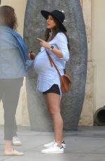 Pregnant TROIAN BELLISARIO at Glendale Americana Mall in Los Angeles 09/24/2018