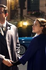 RACHEL BROSNAHAN and Zachary Levi on the Set of The Marvelous Mrs Maisel, Season 2 in New York 09/16/2018
