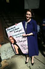 RACHEL BROSNAHAN and Zachary Levi on the Set of The Marvelous Mrs Maisel, Season 2 in New York 09/16/2018