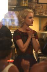 RACHEL BROSNAHAN on the Set of The Marvelous Mrs. Maisel in New York 08/31/2018