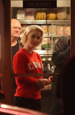 RACHEL BROSNAHAN on the Set of The Marvelous Mrs. Maisel in New York 08/31/2018
