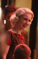 RACHEL BROSNAHAN on the Set of The Marvelous Mrs. Maisel in New York 08/31/2018