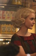 RACHEL BROSNAHAN on the Set of The Marvelous Mrs. Maisel in New York 08/31/2018