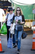 RACHEL MCADAMS Shopping at Farmers Market in Los Angeles 09/18/2018