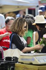 RACHEL MCADAMS Shopping at Farmers Market in Los Angeles 09/18/2018