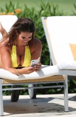 REBEKAH VARDY in Bikini at a Pool in Portugal 09/04/2018