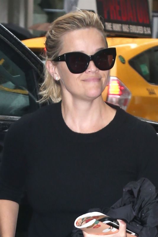 REESE WITHERSPOON Arrives at Her Hotel in New York 09/18/2018