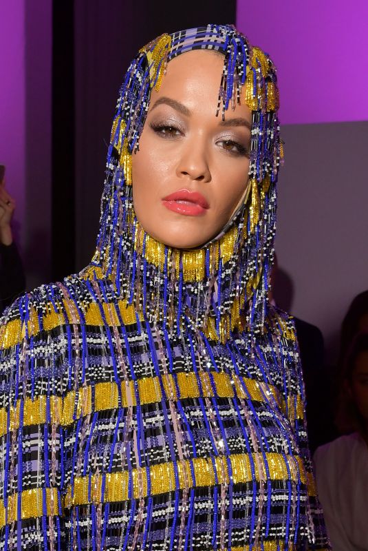 RITA ORA at Versace Fashion Show at MFW in Milan 09/21/2018