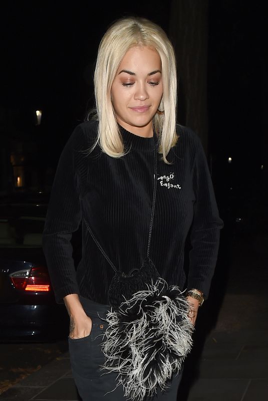 RITA ORA Leaves Cow Pub in Notting Hill 09/06/2018