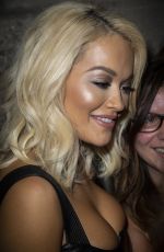 RITA ORA Leaves Versace Party in Milan 09/21/2018