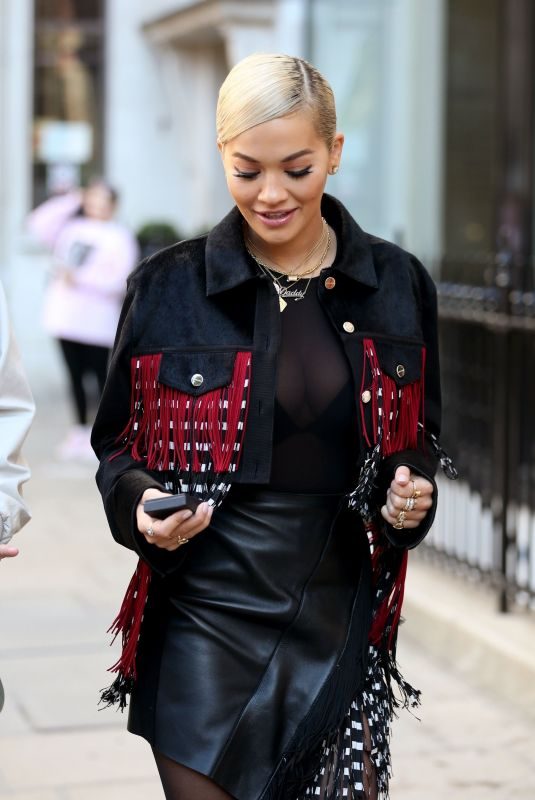 RITA ORA Out and About in London 09/27/2018