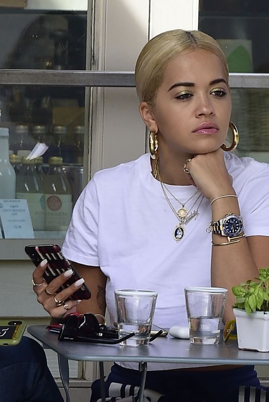 RITA ORA Out for Lunch in London 09/10/2018