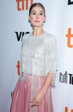 ROSAMUND PIKE at A Private War Premiere at Toronto International Film Festival 09/14/2018