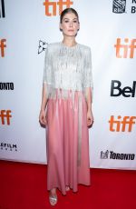 ROSAMUND PIKE at A Private War Premiere at Toronto International Film Festival 09/14/2018