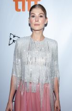 ROSAMUND PIKE at A Private War Premiere at Toronto International Film Festival 09/14/2018