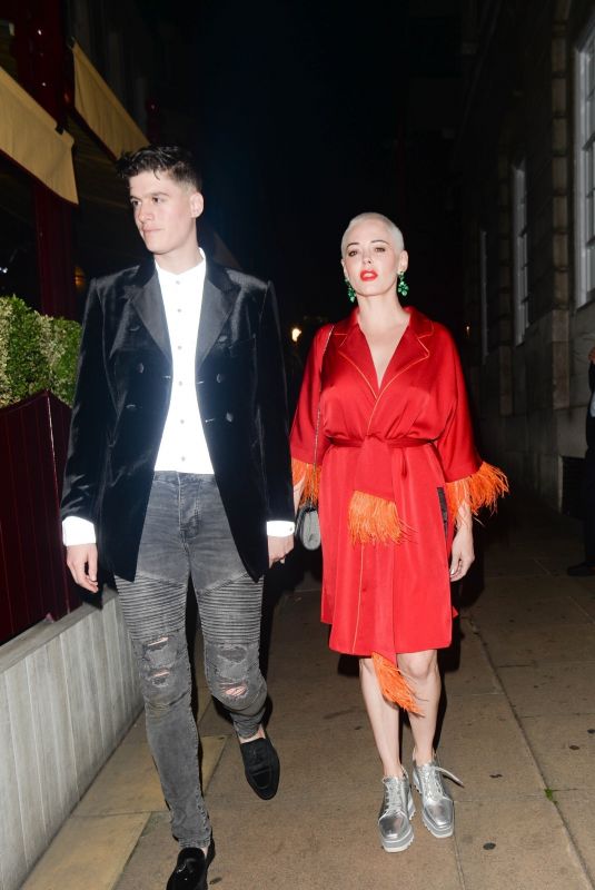 ROSE MCGOWAN at Love Magazine 10th Birthday Party in London 09/17/2018