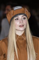 SABRINA CARPENTER at Versace Fashion Show in Milan 09/21/2018