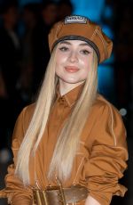 SABRINA CARPENTER at Versace Fashion Show in Milan 09/21/2018