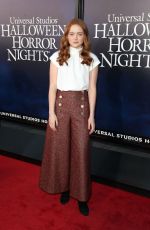 SADIE SINK at Halloween Horror Nights Opening in Los Angeles 09/14/2018