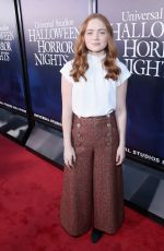 SADIE SINK at Halloween Horror Nights Opening in Los Angeles 09/14/2018