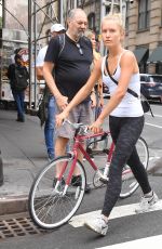 SAILOR BRINKLEY Out with Her Bike in New York 09/12/2018