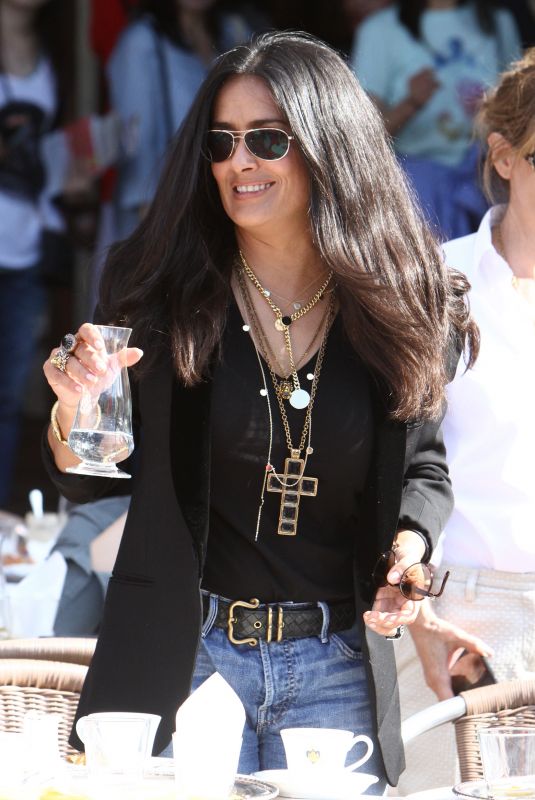 SALMA HAYEK Out and About in Venice 09/02/2018