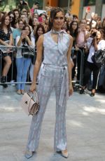 SARA SAMPAIO Arrives at Giorgio Armani Show at Milan Fashion Week 09/23/2018