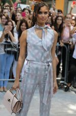 SARA SAMPAIO Arrives at Giorgio Armani Show at Milan Fashion Week 09/23/2018