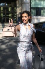SARA SAMPAIO Arrives at Giorgio Armani Show in Milan 09/24/2018