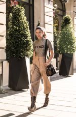 SARA SAMPAIO Arrives at Royal Monceau Hotel in Paris 09/27/2018
