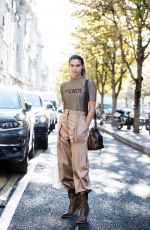 SARA SAMPAIO Arrives at Royal Monceau Hotel in Paris 09/27/2018