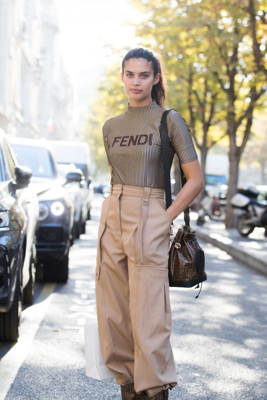 SARA SAMPAIO Arrives at Royal Monceau Hotel in Paris 09/27/2018