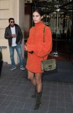 SARA SAMPAIO Leaves Royal Monceau Hotel in Paris 09/26/2018