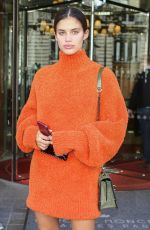 SARA SAMPAIO Leaves Royal Monceau Hotel in Paris 09/26/2018