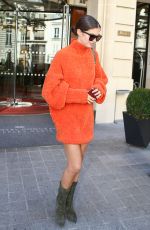 SARA SAMPAIO Out at Paris Fashion Week 09/26/2018