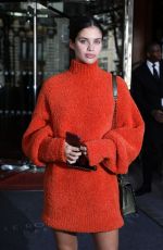 SARA SAMPAIO Out at Paris Fashion Week 09/26/2018