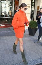 SARA SAMPAIO Out at Paris Fashion Week 09/26/2018